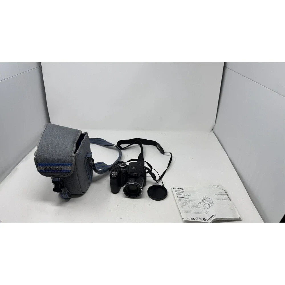 Fujifilm FinePix S2940WM 14MP Digital Camera W/Case TESTED WORKS
